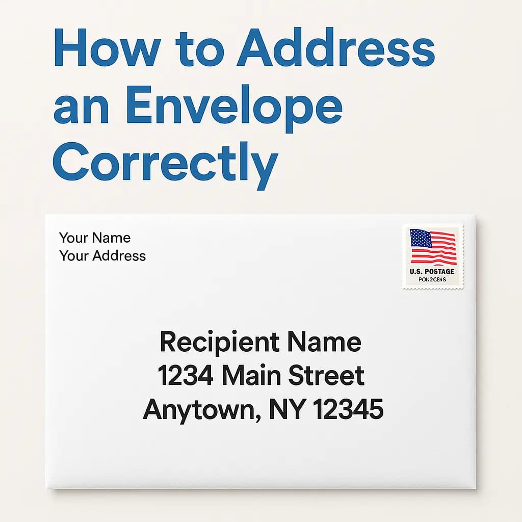 How to Write an Address on a Letter (USPS Format)