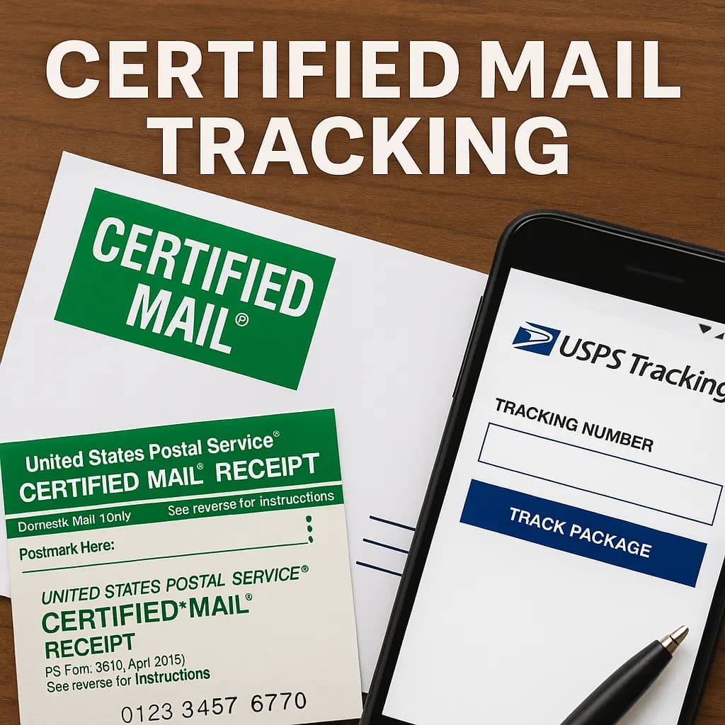 Certified Mail Tracking: How to Track USPS Certified Mail in 2025 - Step-by-step guide with examples