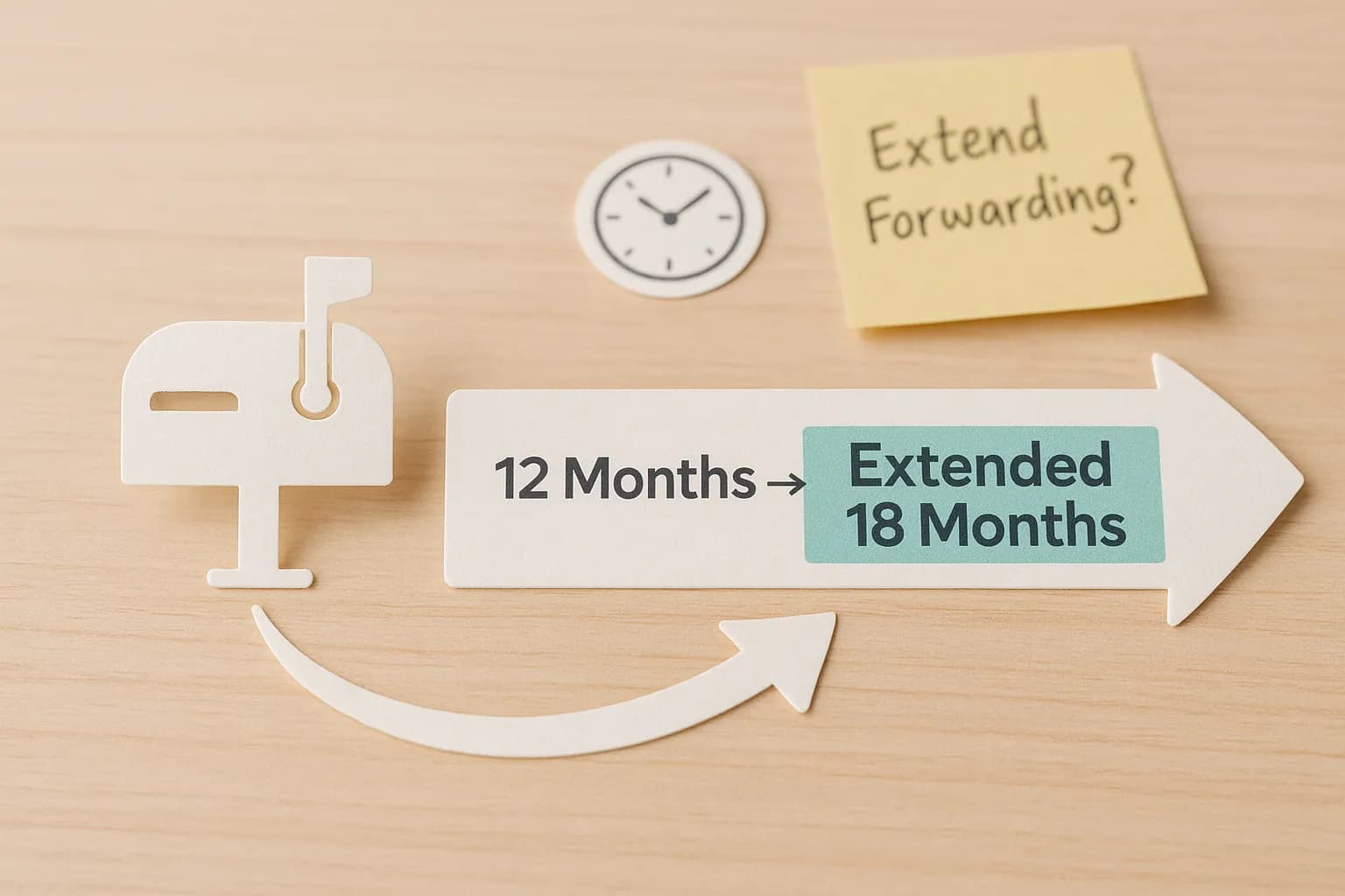 Extending USPS mail forwarding service