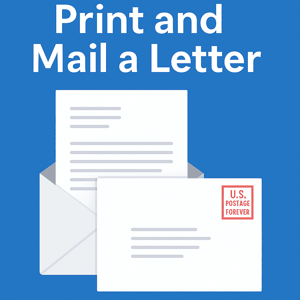 How to Print and Mail a Letter Without Going to the Post Office