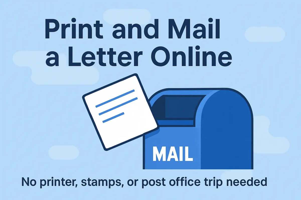 How to Print and Mail a Letter Without Going to the Post Office