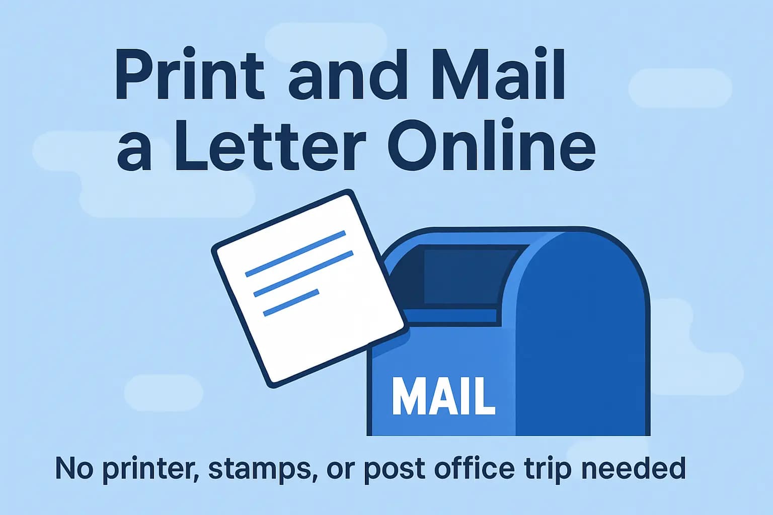 Print and mail a letter online - The Letter Pilot