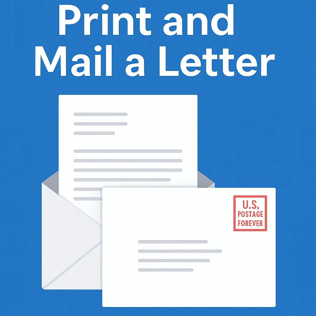 How to address and send a letter