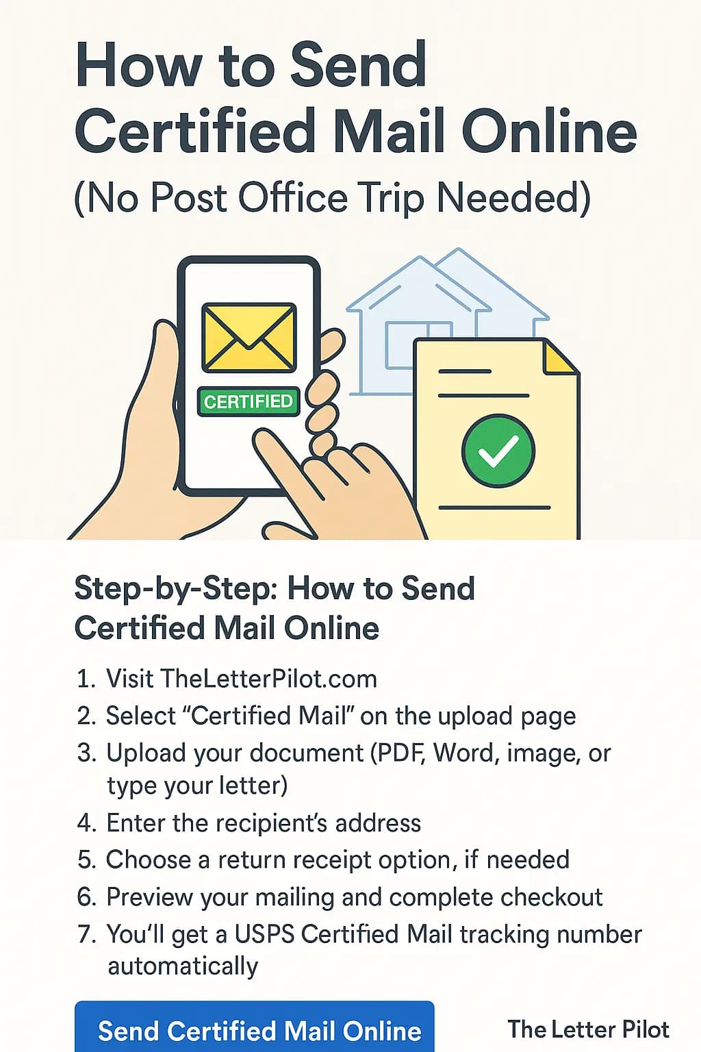 How to Send Certified Mail Online in 2025 (No Post Office Trip Needed)