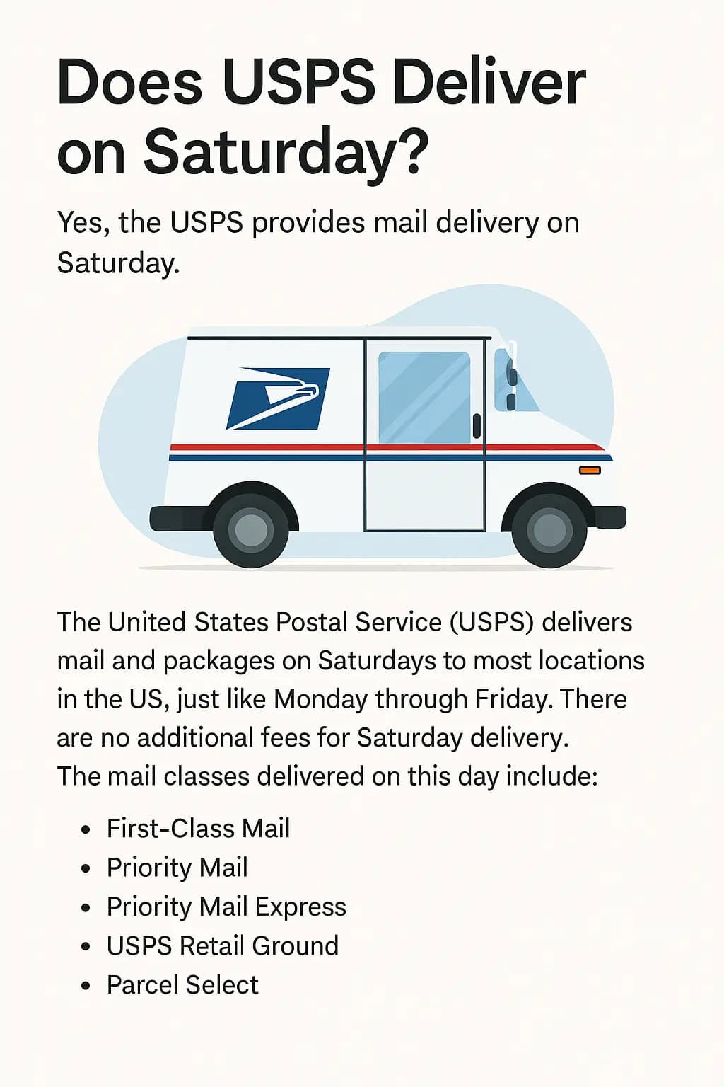 Does USPS Deliver on Saturdays?
