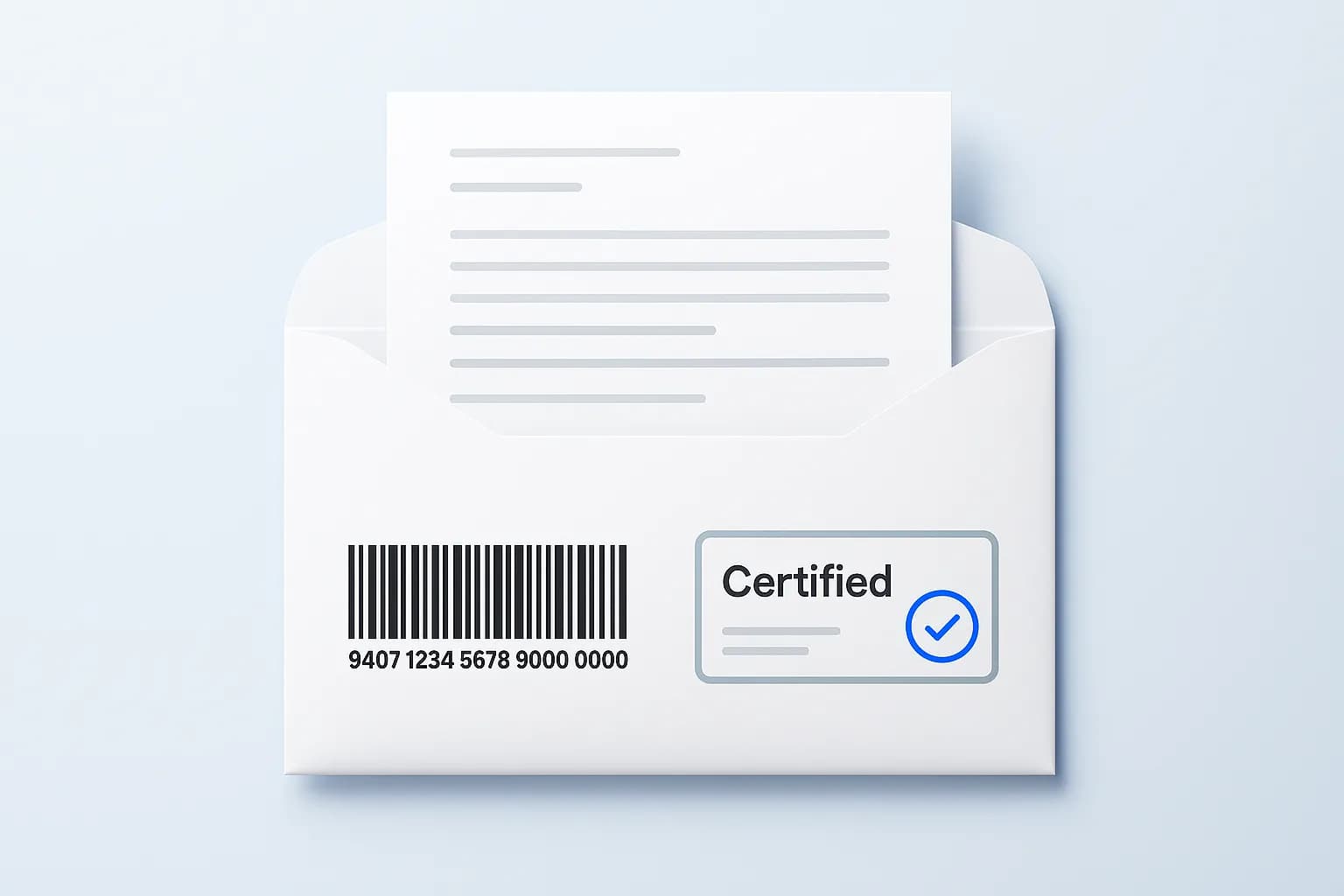 Send a certified letter online with USPS tracking and proof of mailing