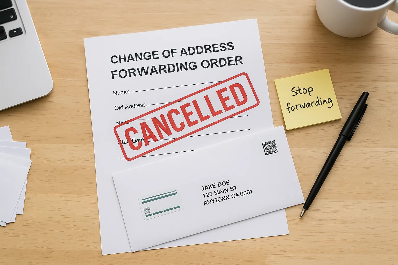 Canceling USPS mail forwarding