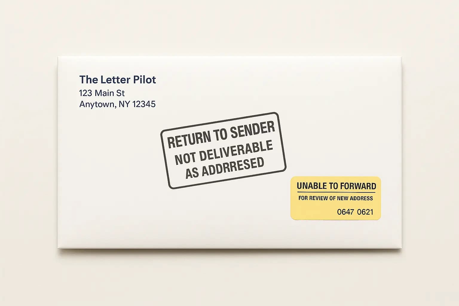 How to Avoid Mail Being Returned to Sender - Step-by-step guide with examples