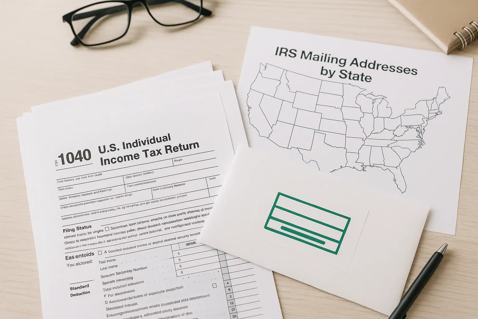 Where to Mail IRS Tax Returns (2025): Find the Right Address by State & Form - Step-by-step guide with examples